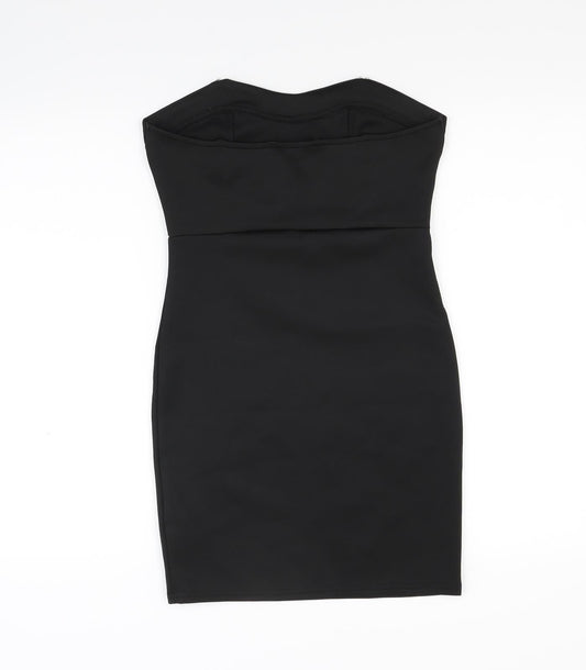 New Look Womens Black Tunic T-Shirt Size 10