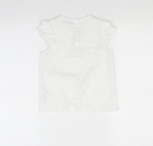 Nutmeg Girls White Basic Blouse Size 7-8 Years
