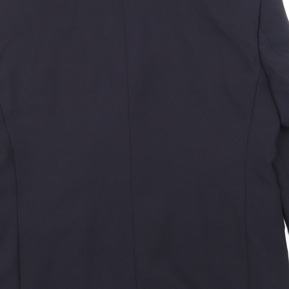 BHS Mens Blue Rayon Jacket Suit Jacket Size 40