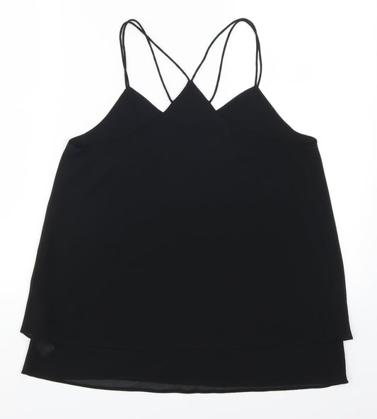New Look Womens Black Basic Tank Size 10