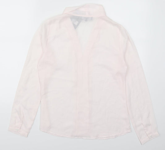 IVIVI Womens Pink Basic Blouse Size S