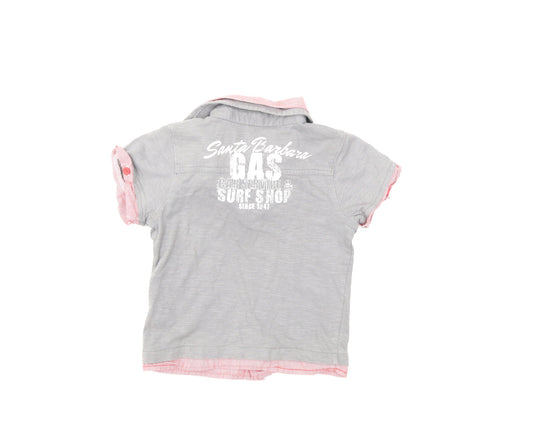 Mothercare Boys Grey Basic Polo Size 2-3 Years - road trip