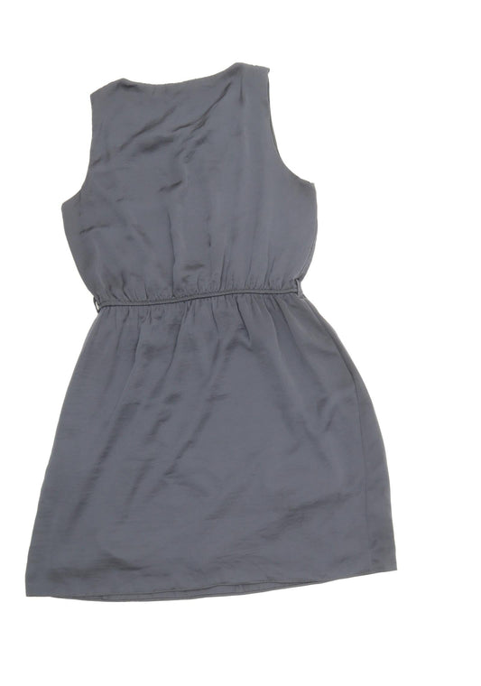 F&F Womens Grey Rayon Skater Dress Size 12