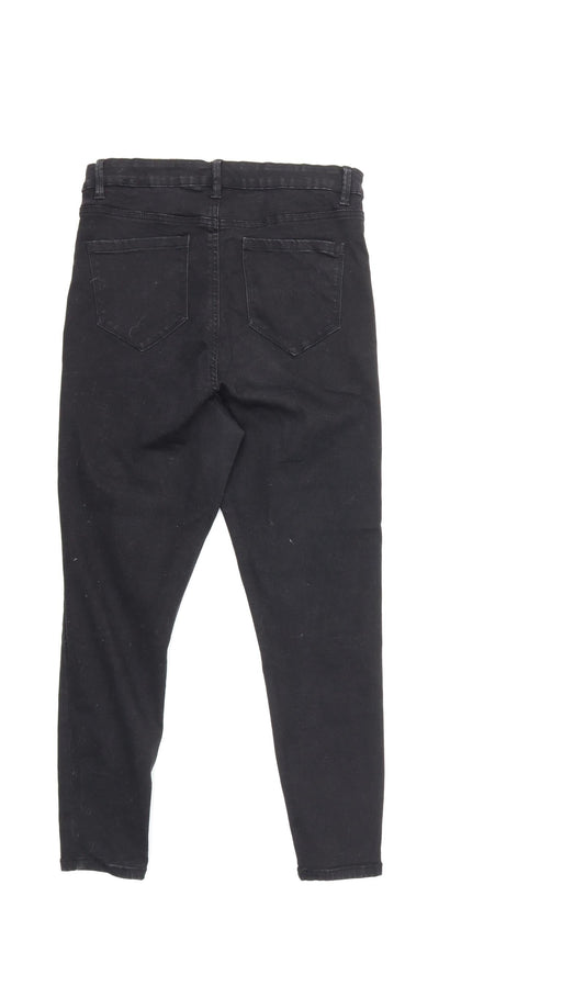 Denim & Co. Womens Black Denim Skinny Jeans Size 16 L26 in
