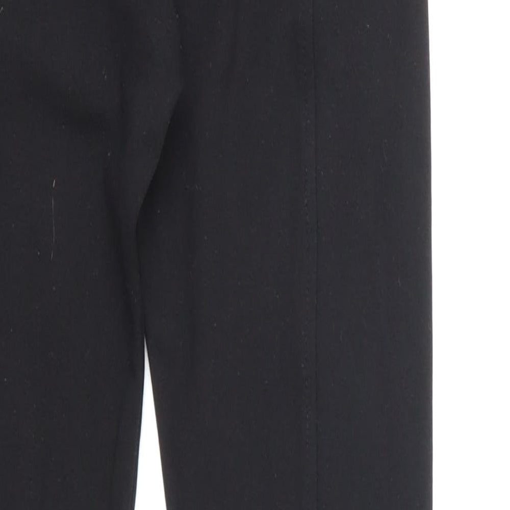Brand and care label for Zara women’s black snow pants trousers, size UK 25, in, 23-inch leg
