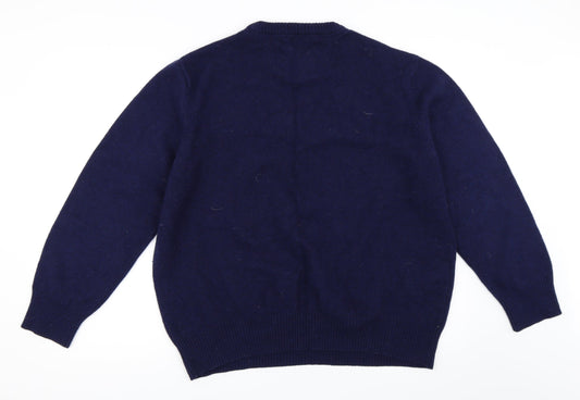 Easy Mens Blue Pullover Jumper Size 2XL