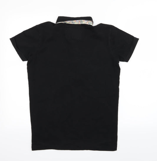 Fabregas Mens Black Polo Size M