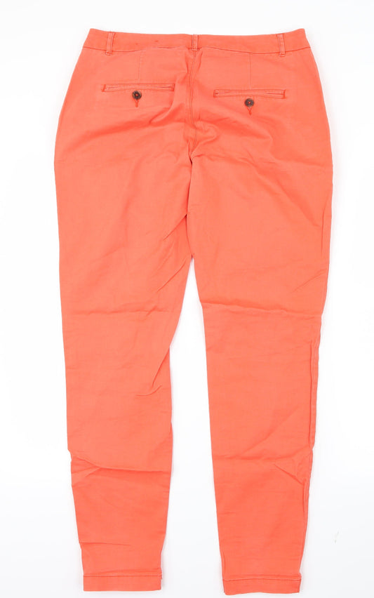 H&M Womens Pink Trousers Size 10 L30.5 in