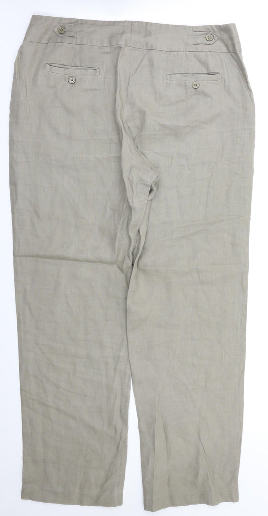 Great London Womens Beige Trousers Size 16 L31 in