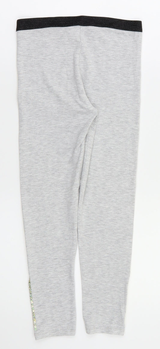 George Girls Grey Jegging Trousers Size 9-10 Years