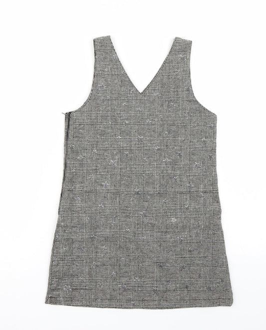 George Girls Grey Batik A-Line Size 8-9 Years