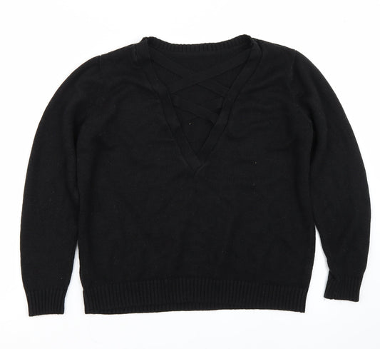 Anthology Womens Black   Pullover Jumper Size M