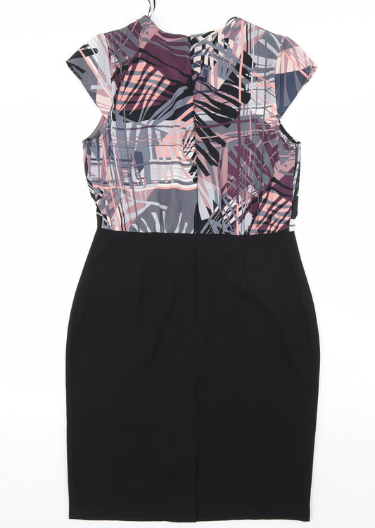 Papaya Womens Black Rayon A-Line Size 10
