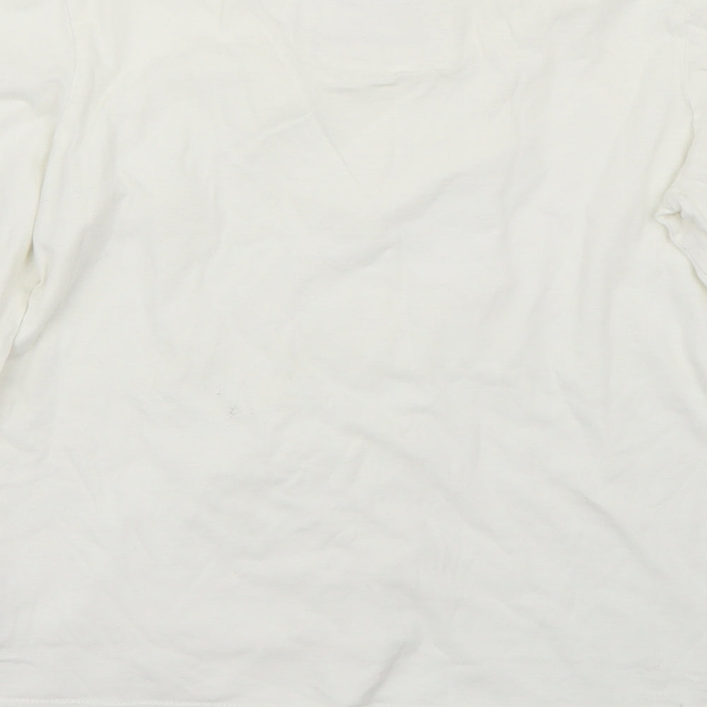 NEXT Girls White Basic T-Shirt Size 11 Years