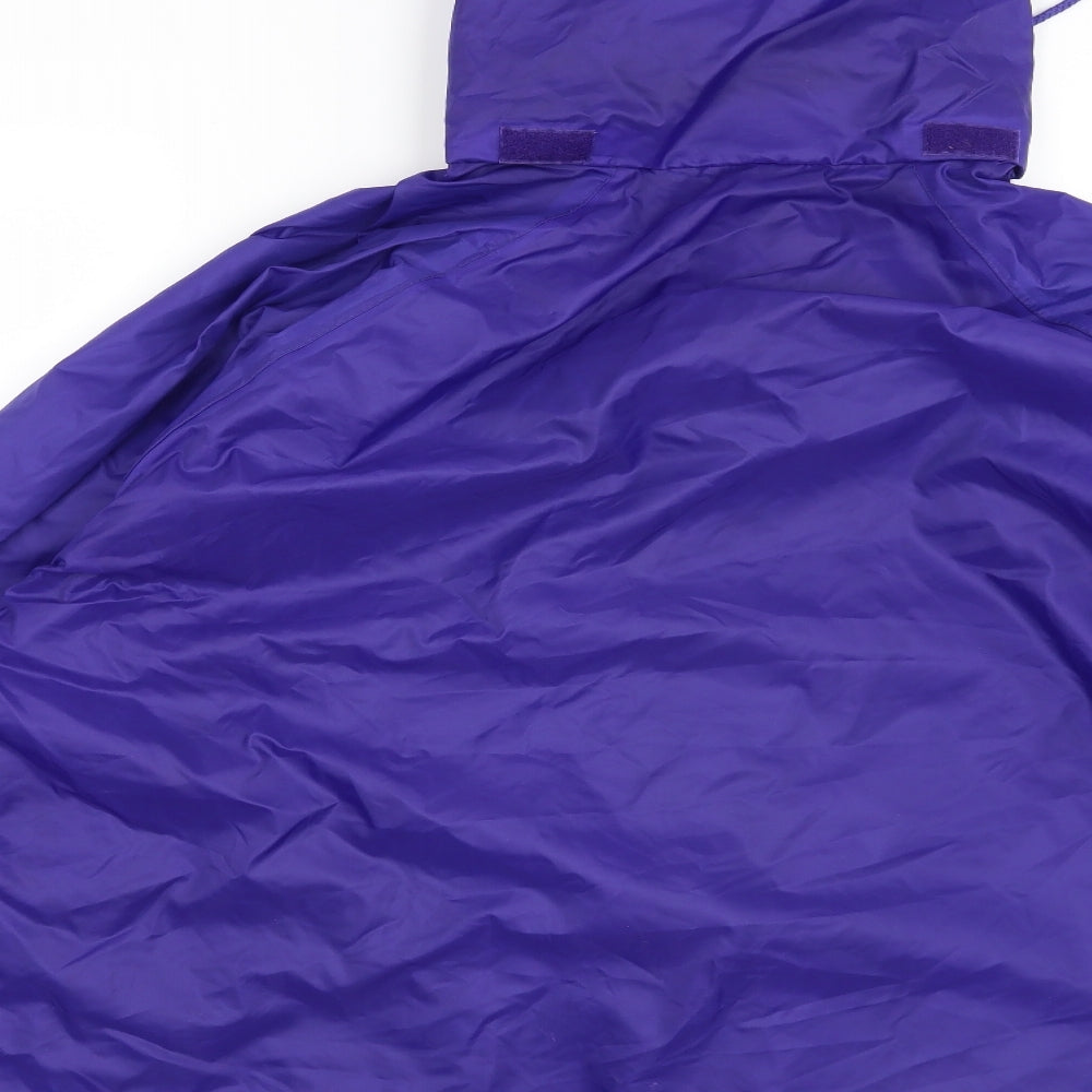 Brand and care label for Target Dry women’s purple jacket, size M