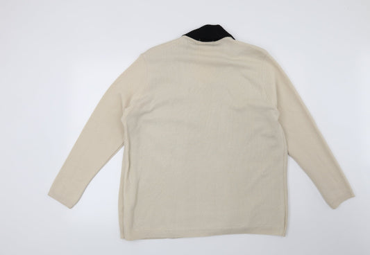 Preworn Womens Beige Pullover Jumper Size L