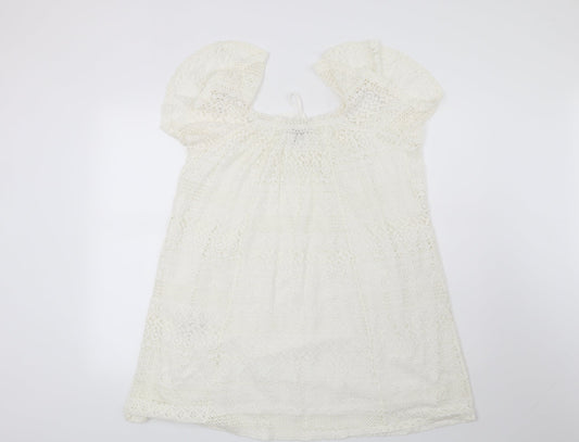 Topshop Womens White Shift Size 8