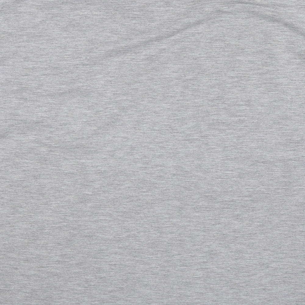 Brand and care label for women’s grey pullover sweatshirt, size UK 12