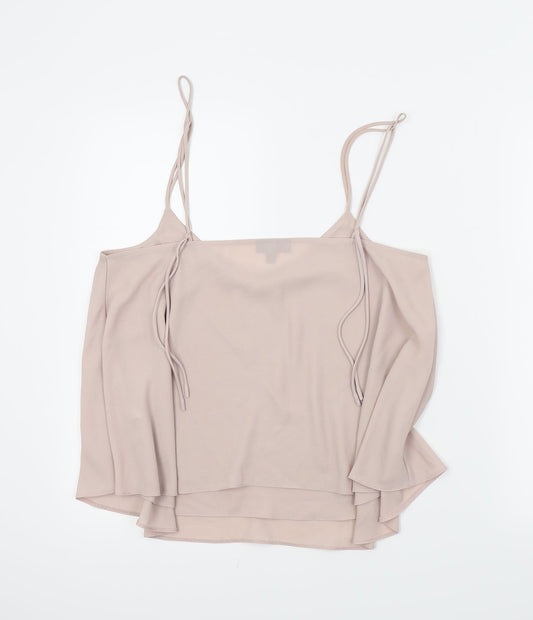 Topshop Womens Pink Basic Blouse Size 14