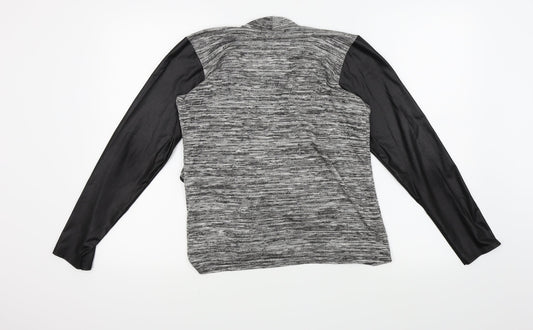 Boohoo Womens Grey Cardigan Jumper Size 10 - Open front