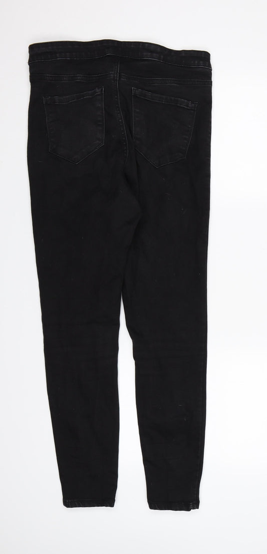 Denim CO. Womens Black Denim Jegging Jeans Size 14 L27 in