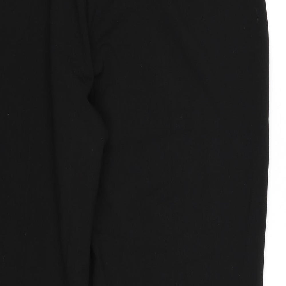 Brand and care label for Arista women’s black rayon dress pants trousers, size UK 18, 24-inch leg