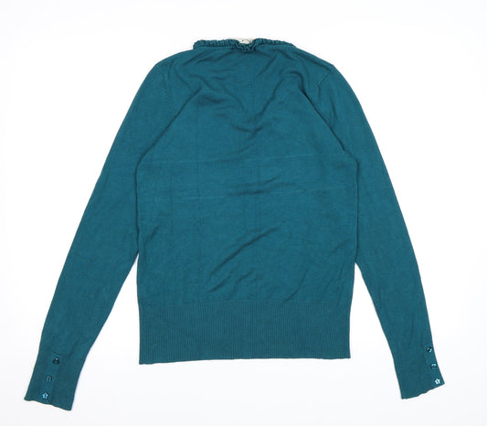 BHS Womens Blue Knit Pullover Jumper Size 10