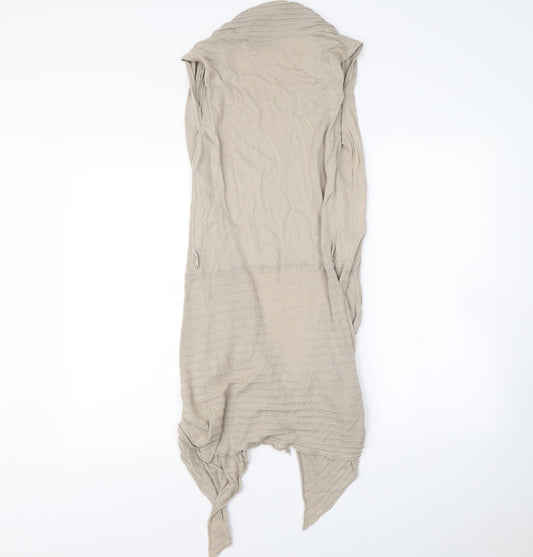 Preziosa Womens Beige Cardigan Jumper Size S