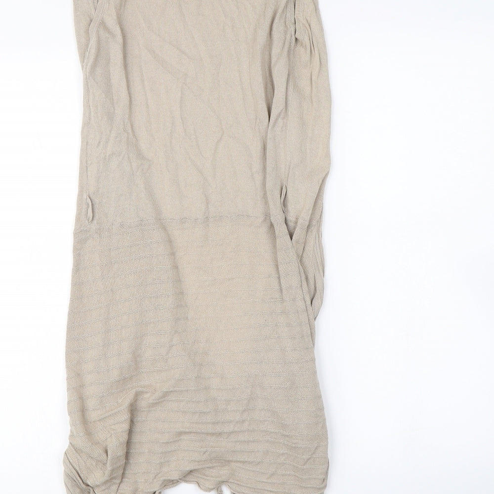 Preziosa Womens Beige Cardigan Jumper Size S