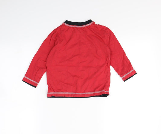 Kidid Boys Red Pullover T-Shirt Size 3-4 Years
