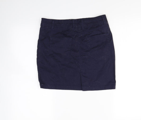 Casual Womens Blue Mini Skirt Size 8