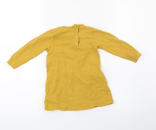TU Girls Yellow Shirt Dress Size 12-18 Months