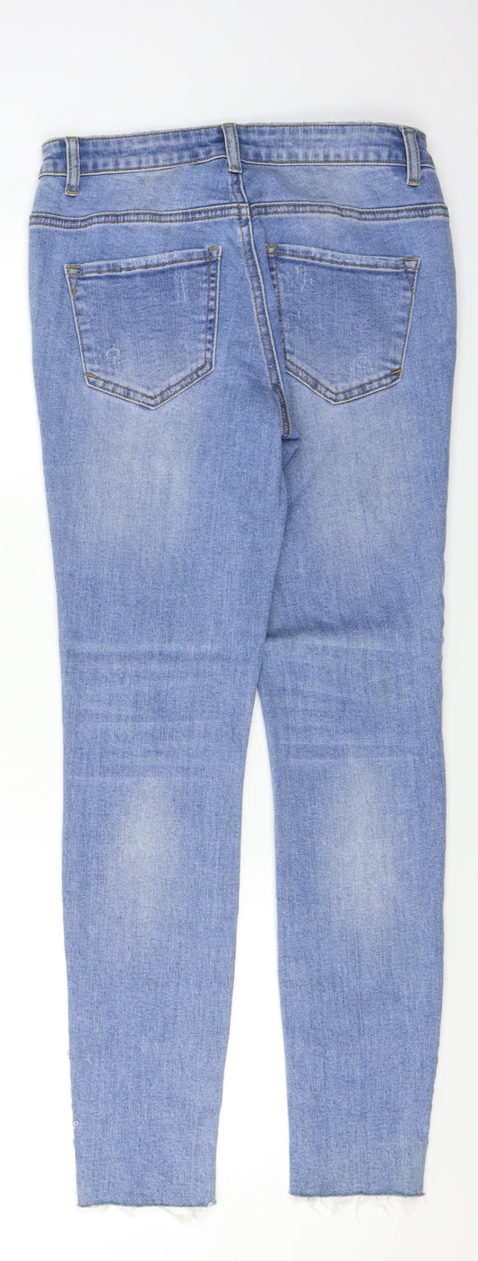 Visage Womens Blue Denim Skinny Jeans Size 27 L29 in