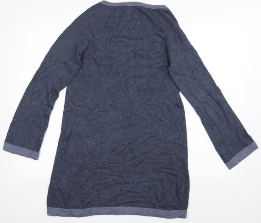 M&S Womens Blue Jumper Dress Size 10