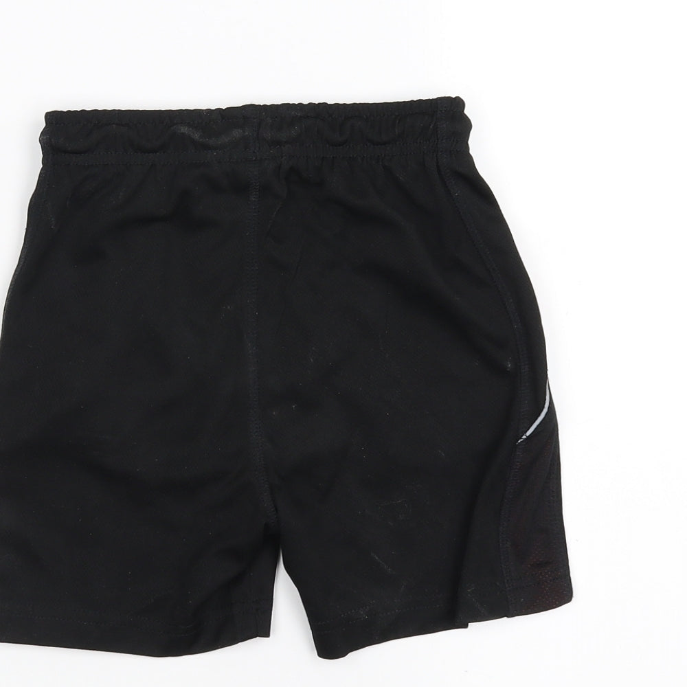 George Girls Black Sweat Shorts Size 5-6 Years