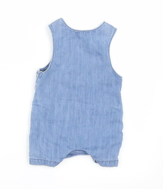 Marks and Spencer Baby Black Denim Dungaree One-Piece Size 0-3 Months