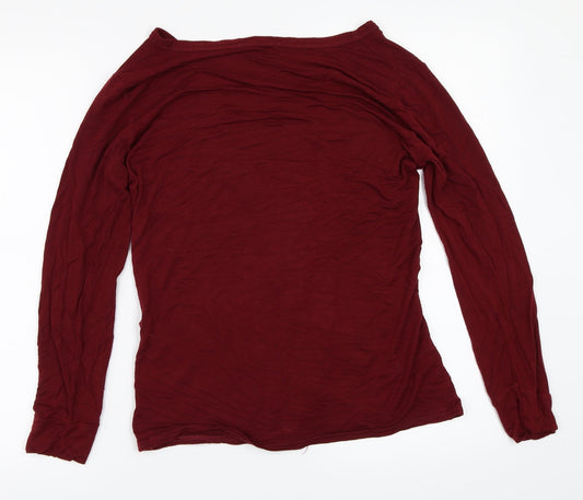 Fashion Club Womens Red Cardigan Jumper One Size