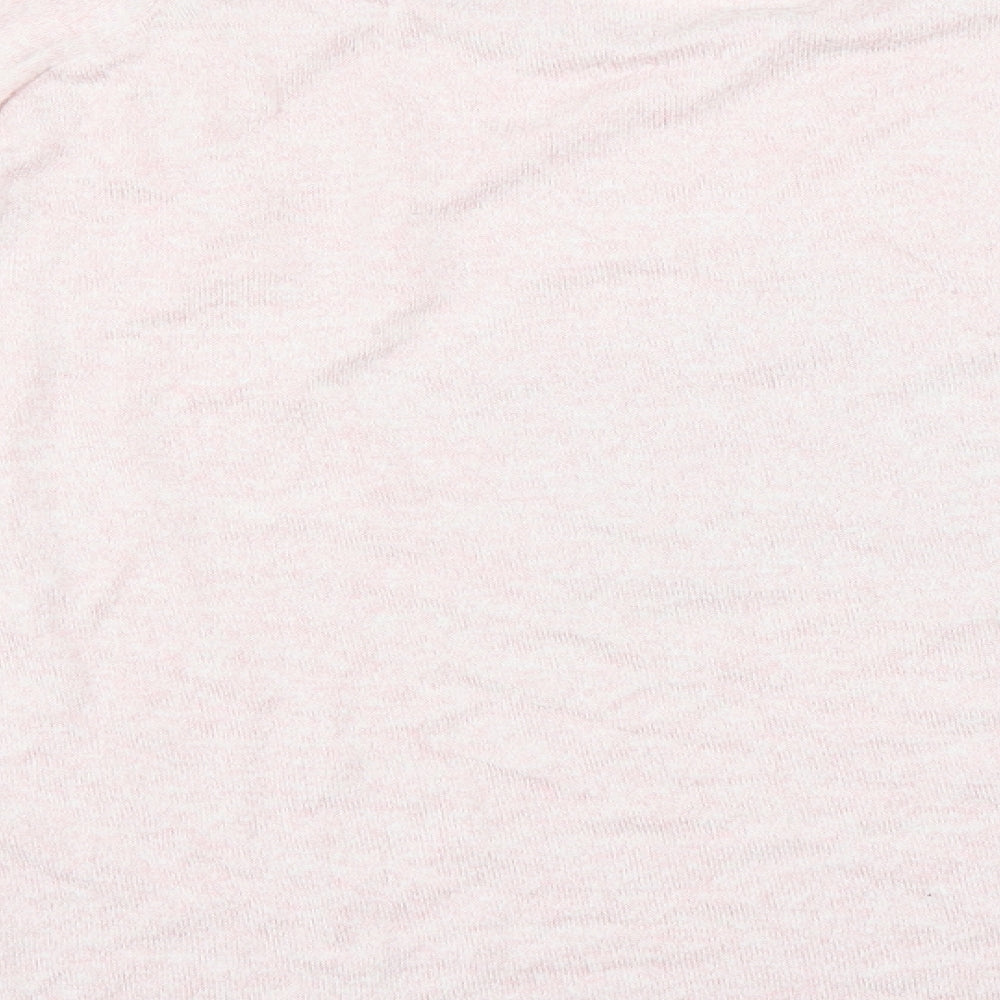 Nutmeg Womens Pink Solid Top Pyjama Top Size 12 - star