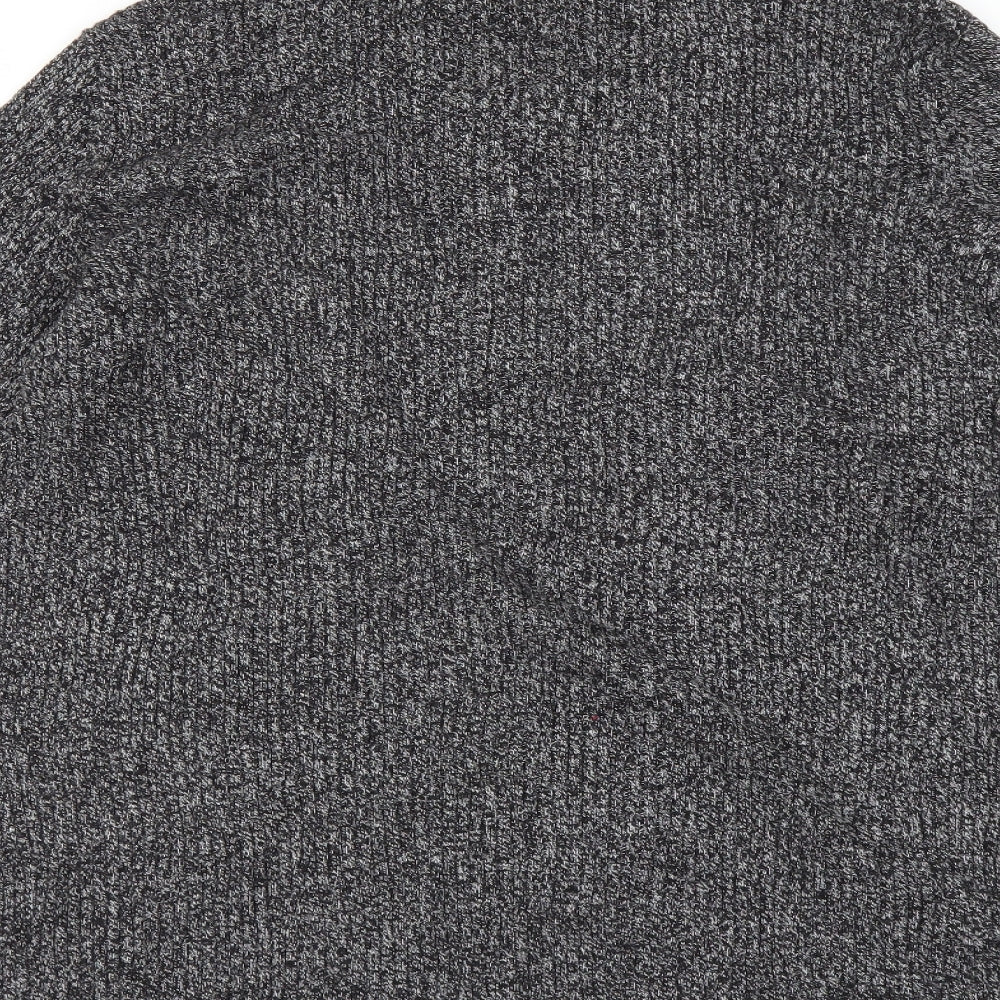Brand and care label for H&M women’s grey jumper, size L