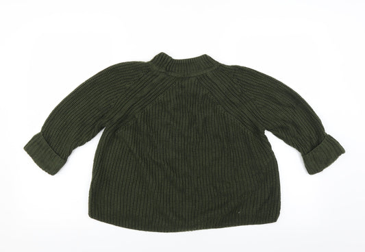 Topshop Womens Green Pullover Jumper Size 6