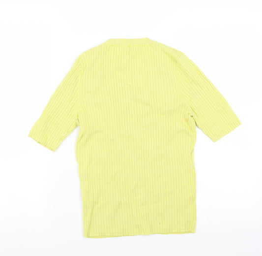River Island Womens Yellow Pullover Jumper Size 12