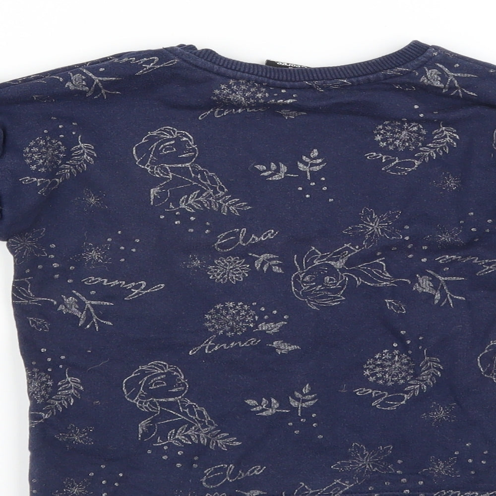 George Girls Blue Pullover Jumper Size 18-24 Months - Disney Frozen