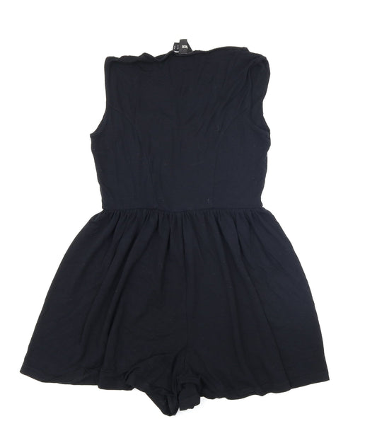 ASOS Womens Black Romper One-Piece Size 8