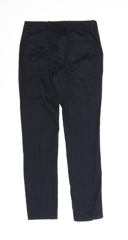 Preworn Womens Black Carrot Trousers Size 8 L26 in