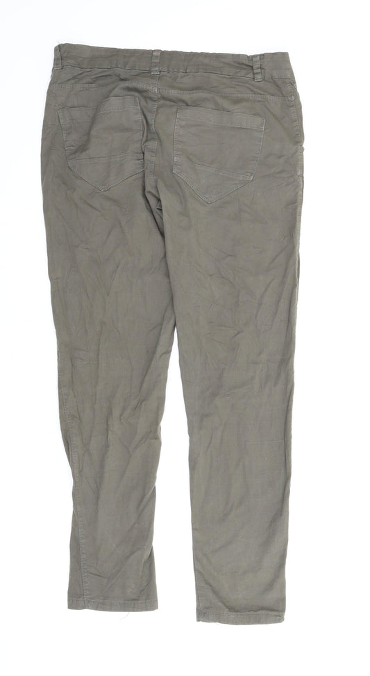 Preworn Womens Green Pedal Pusher Trousers Size M L25 in