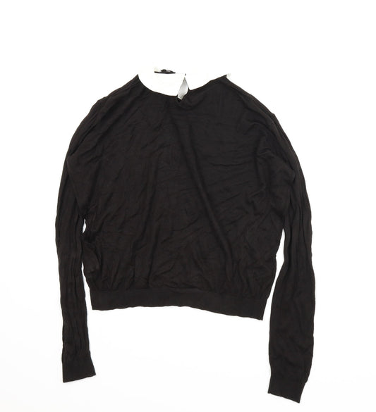 STR Womens Black Pullover Jumper Size M