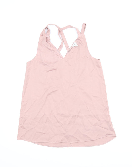 River Island Womens Pink Basic Blouse Size 8