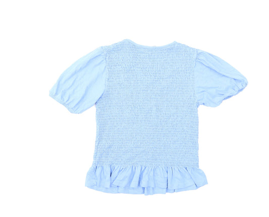 New Look Womens Blue Basic T-Shirt Size 16