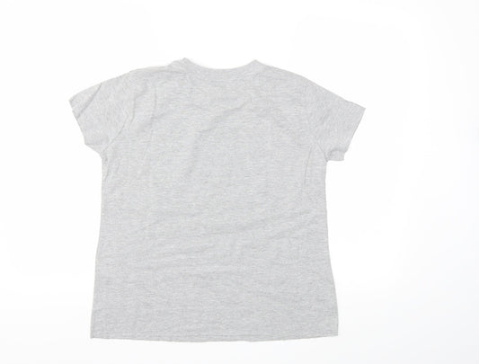 Daisy Street Womens Grey Basic T-Shirt Size S