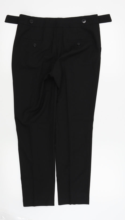 NEXT Womens Black Trousers Size 8 L25 in